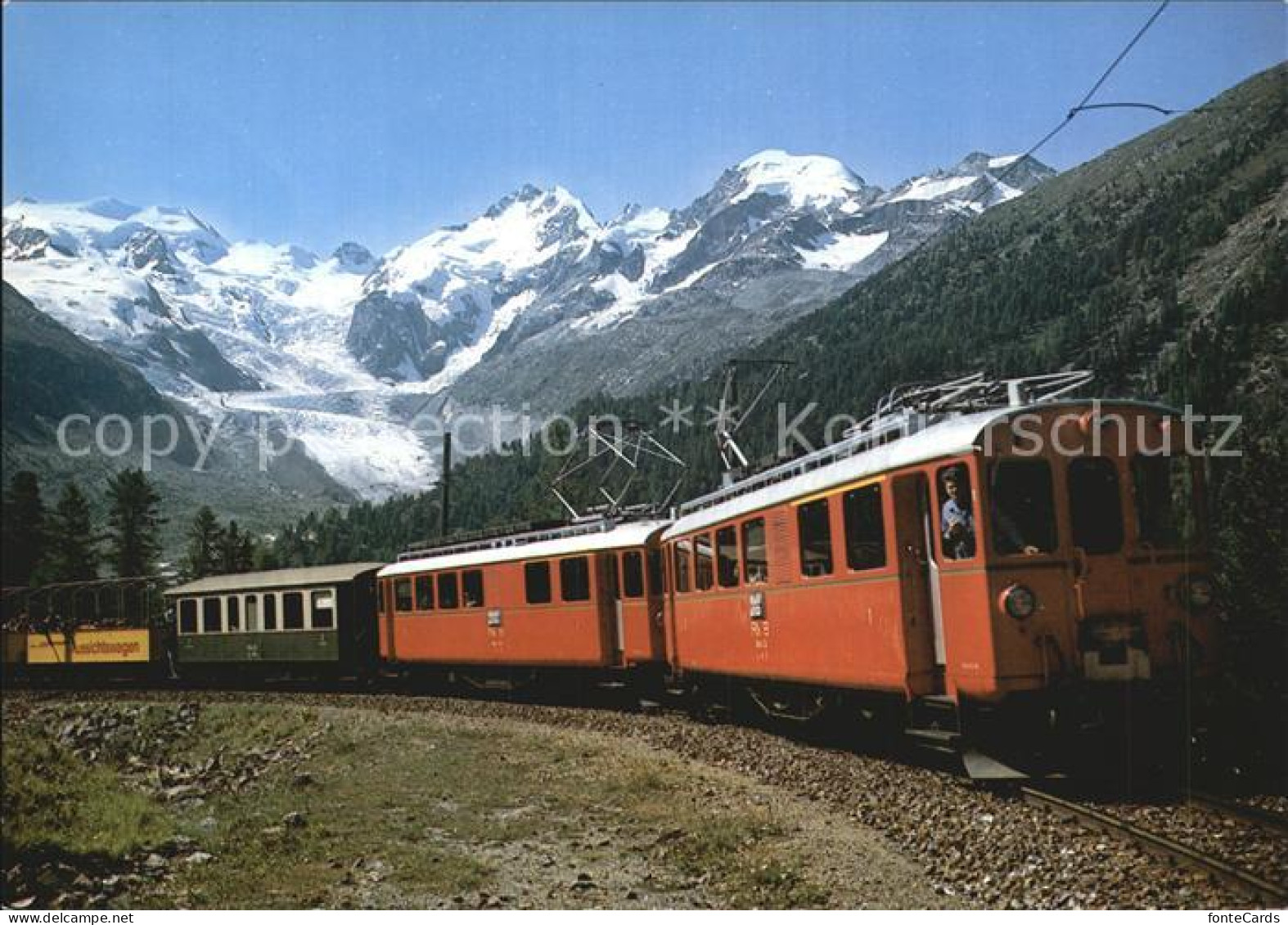 12522356 Rhaetische Bahn Berninagruppe Eisenbahn - Autres & Non Classés