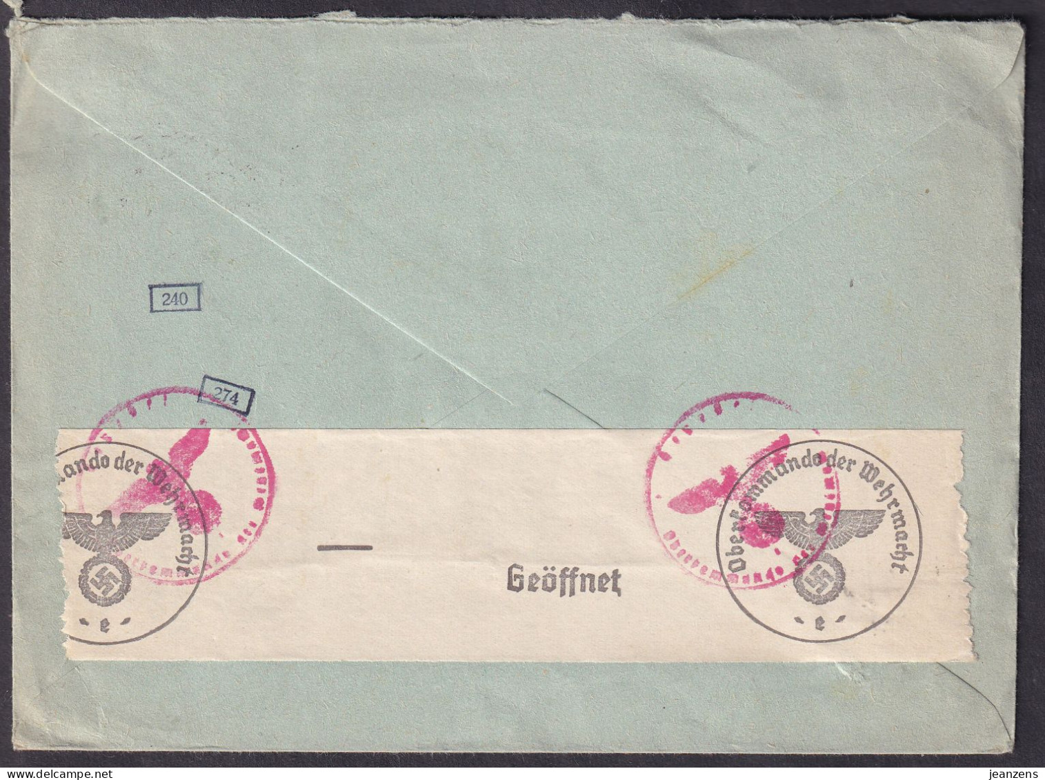 Lettre ʘ Steinen (Kr Lörrach) 11.06.1941 Au Tarif Frontalier 12 Rpf -> Rheinfelden (CH) - Zensur/censure ABP E - Brieven En Documenten