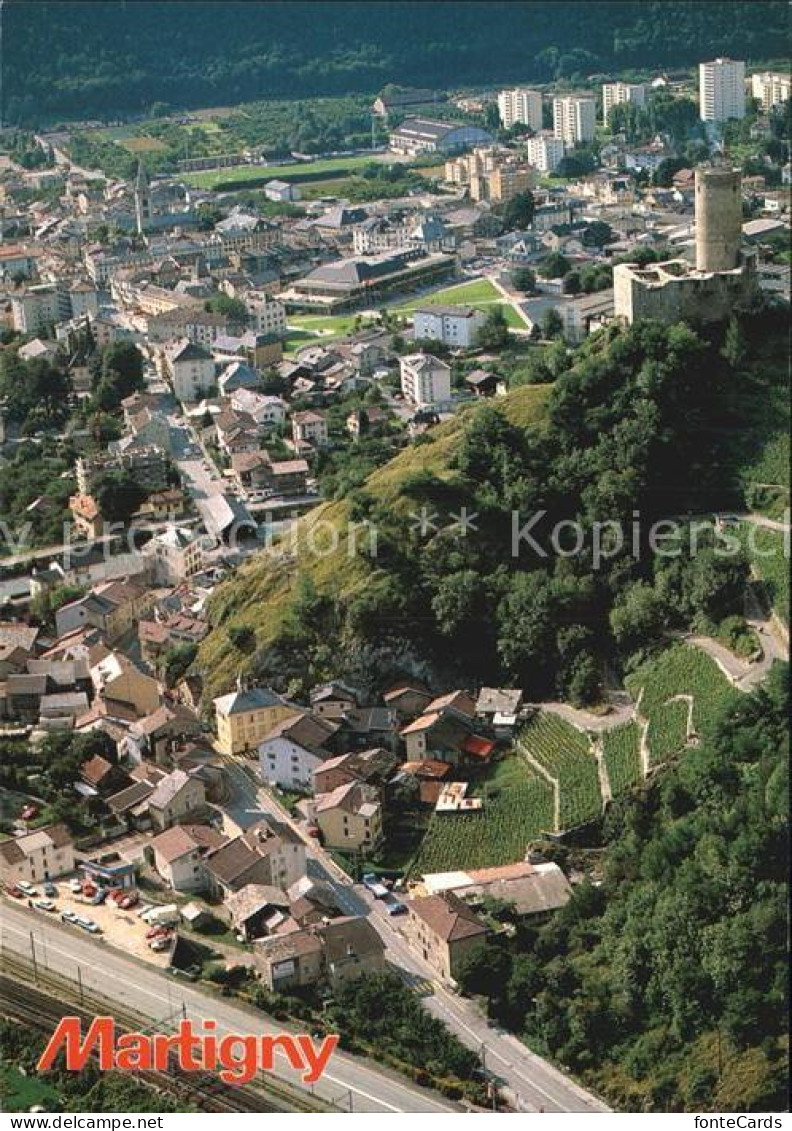 12500206 Martigny VS Chateau Luftaufnahme Martigny - Andere & Zonder Classificatie