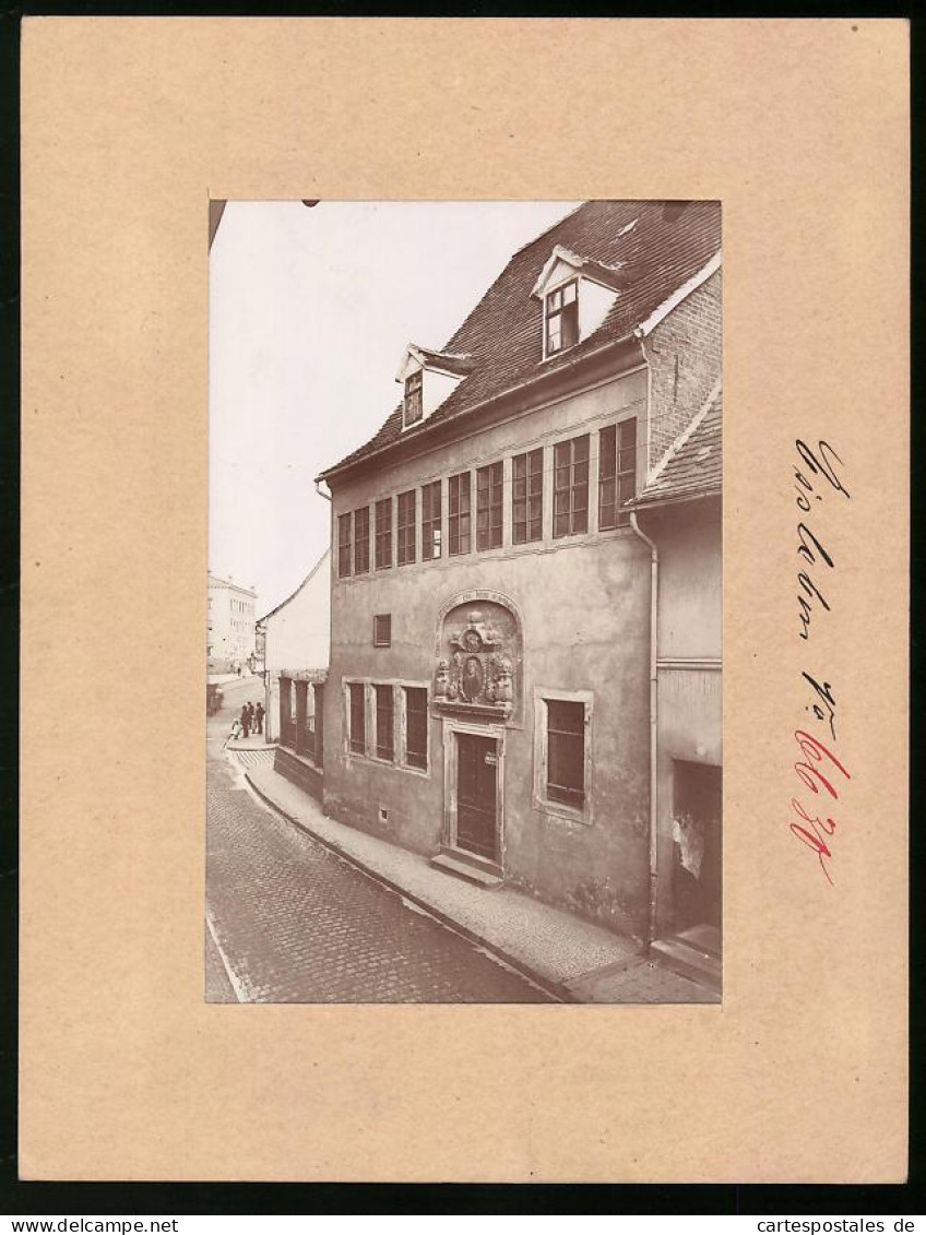 Fotografie Brück & Sohn Meissen, Ansicht Eisleben, Lutherstrasse 15 Mit Luthers Geburtshaus  - Places