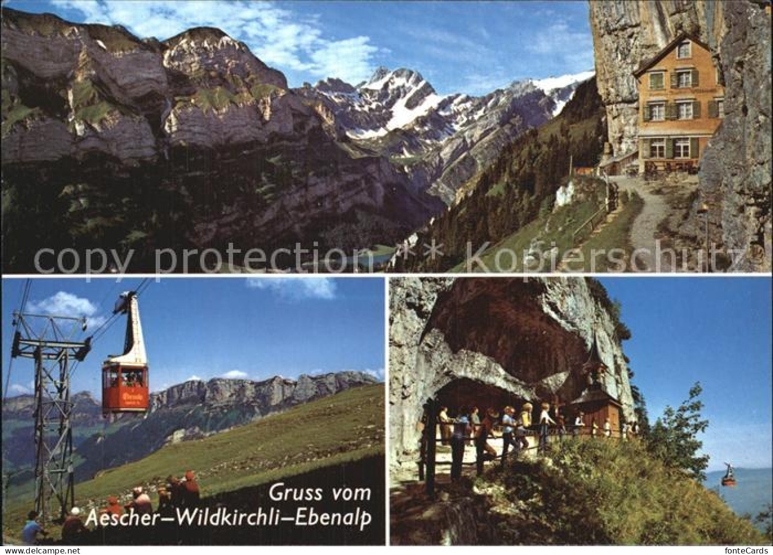 12485526 Ebenalp Aescher Wildkirchli Seilbahn Ebenalp - Autres & Non Classés