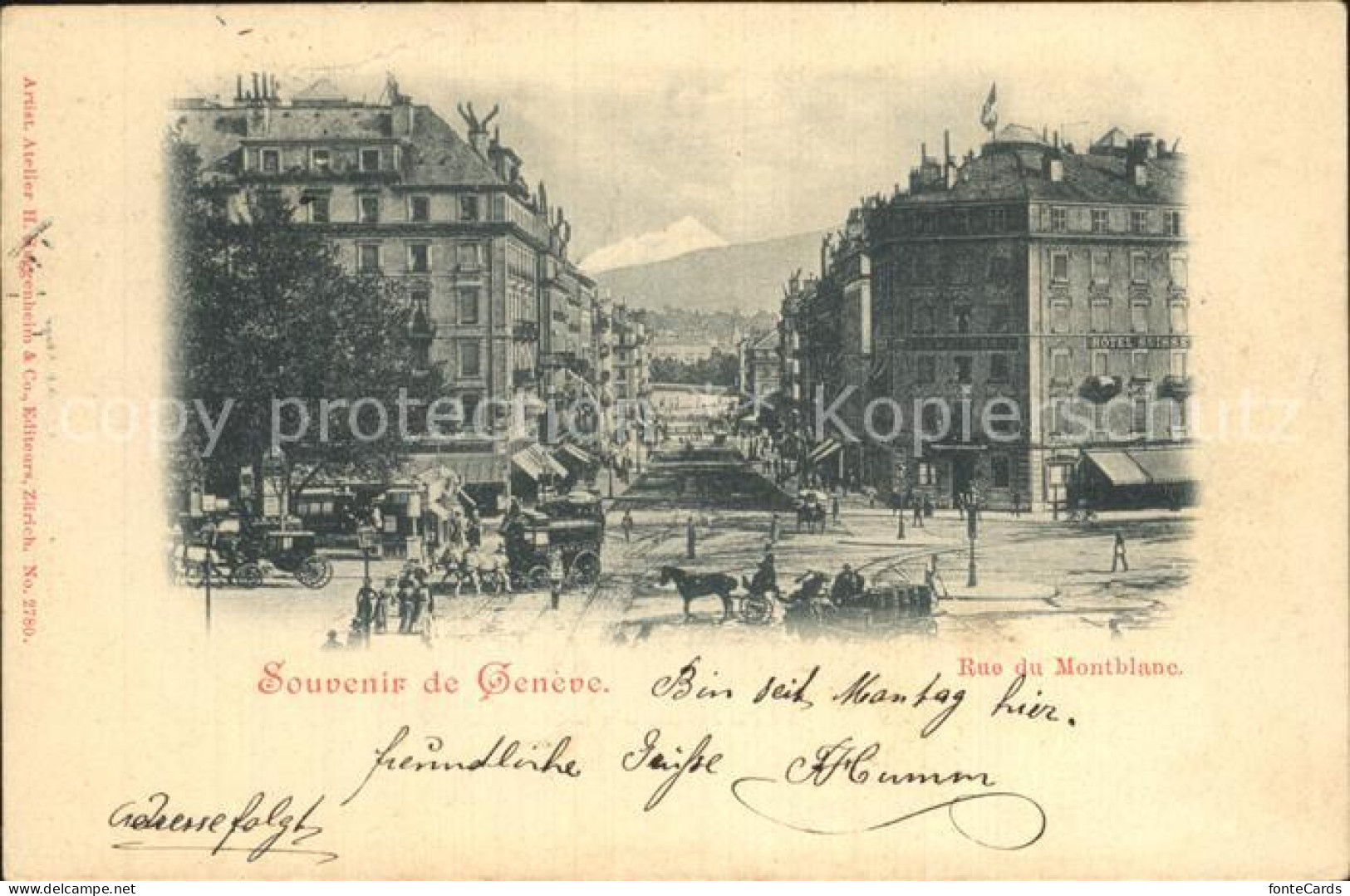 12476216 Geneve GE Rue Du Montblanc Geneve - Autres & Non Classés