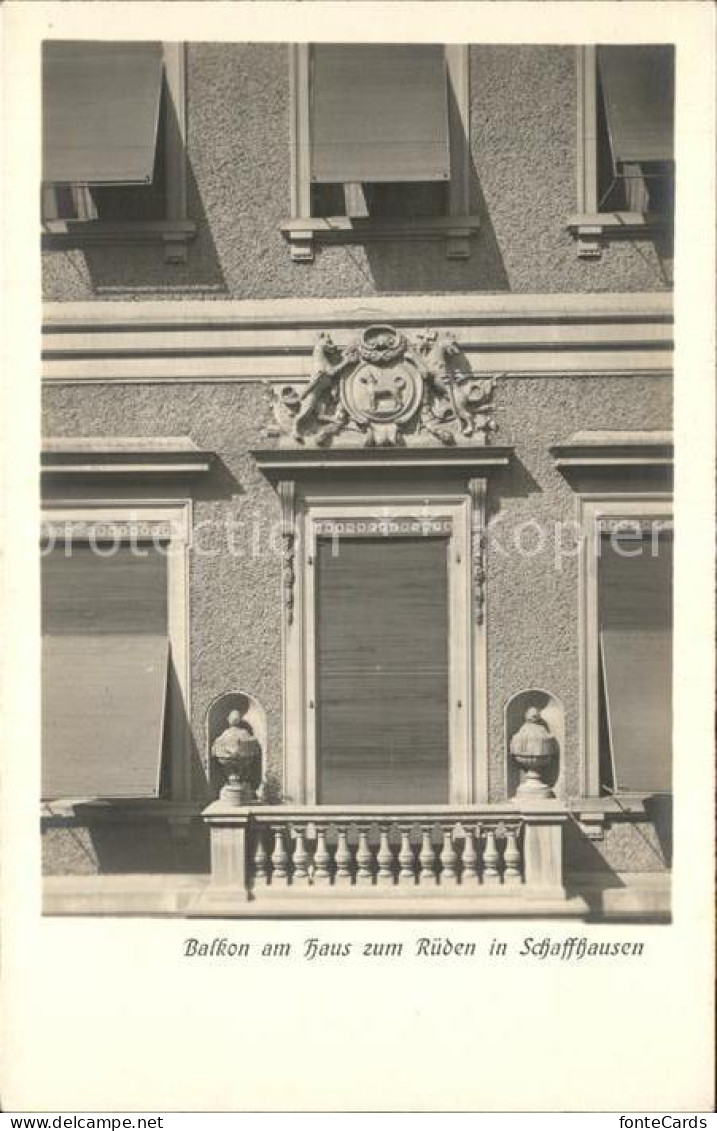 12475316 Schaffhausen SH Balkon Am Haus Zum Rueden Schaffhausen - Otros & Sin Clasificación