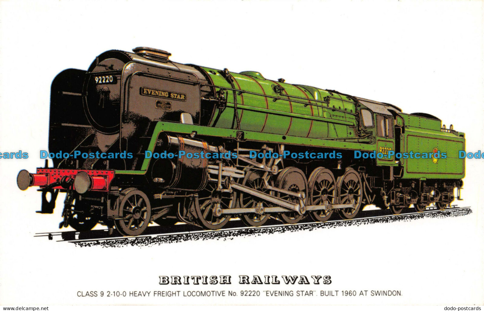 R082278 British Railways. Class 9 2 10 0 Heavy Freight Locomotive No 92220 Eveni - Monde