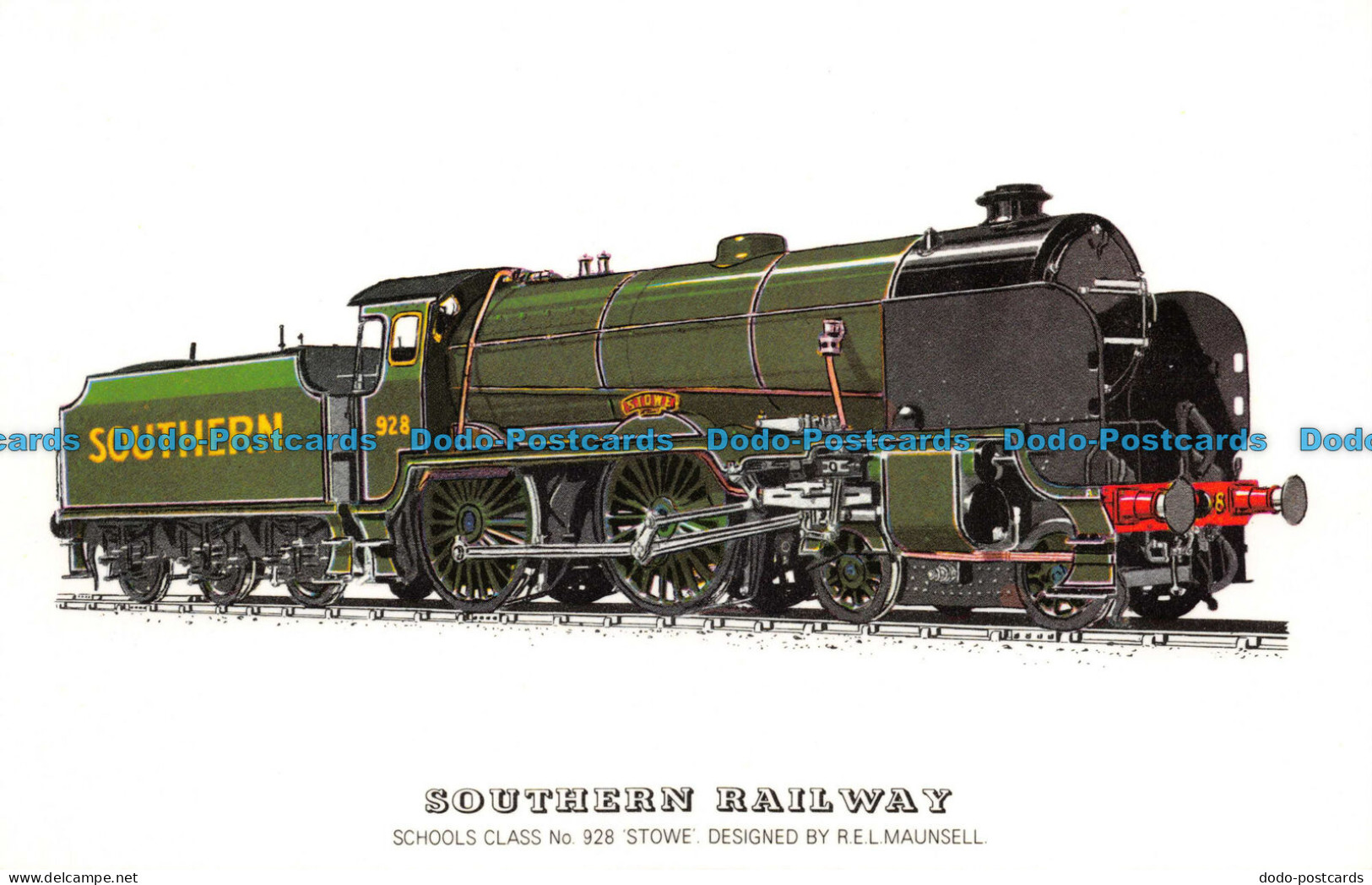 R082282 Southern Railway. Schloss Class No 928 Stowe - Monde