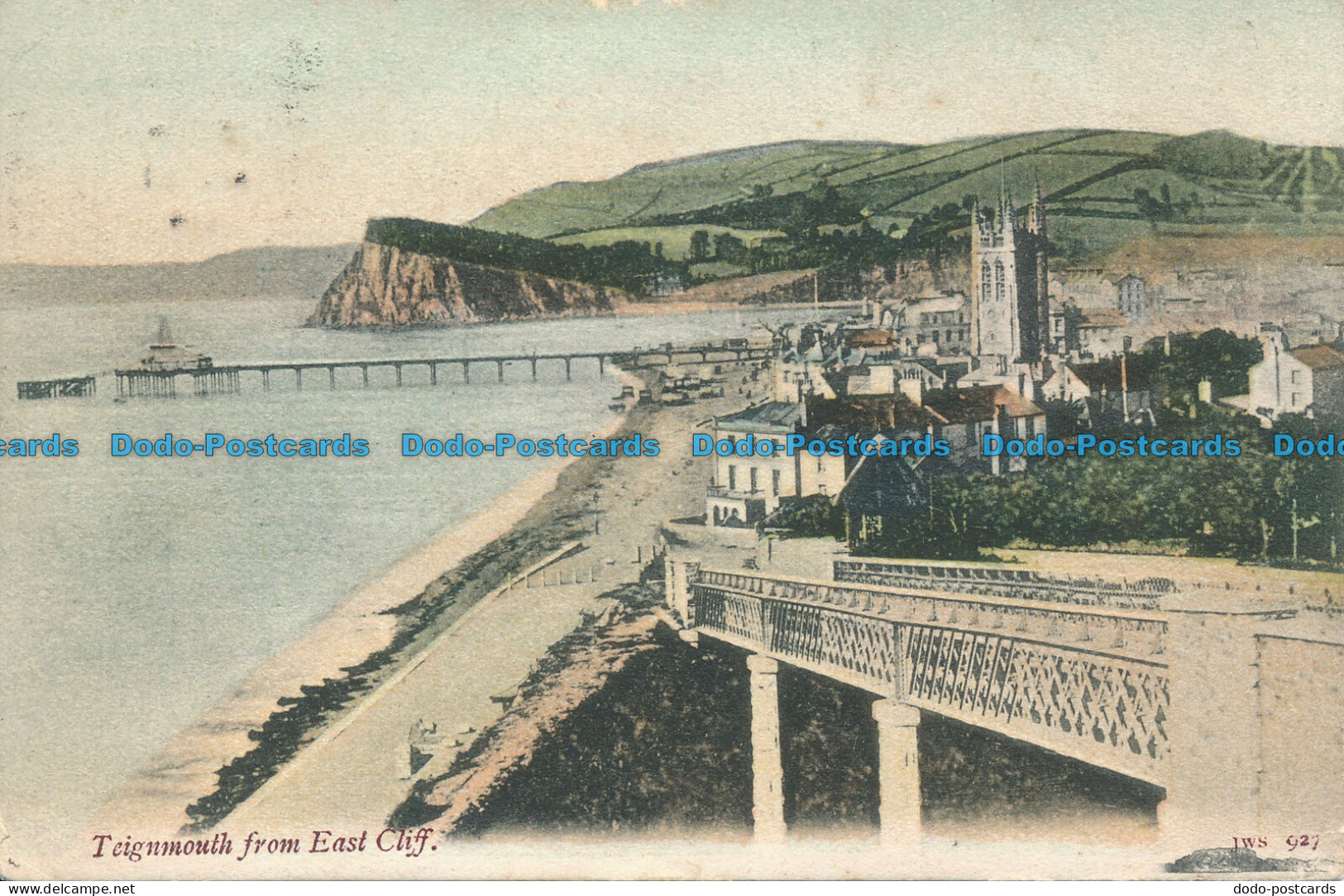 R082298 Teignmouth From East Cliff. JWS 927. 1904 - Mundo