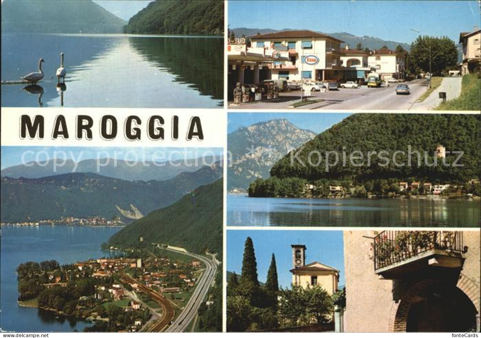 12468126 Maroggia Lago Di Lugano Seepanorama Strassenpartie Dorfmotiv Maroggia - Andere & Zonder Classificatie