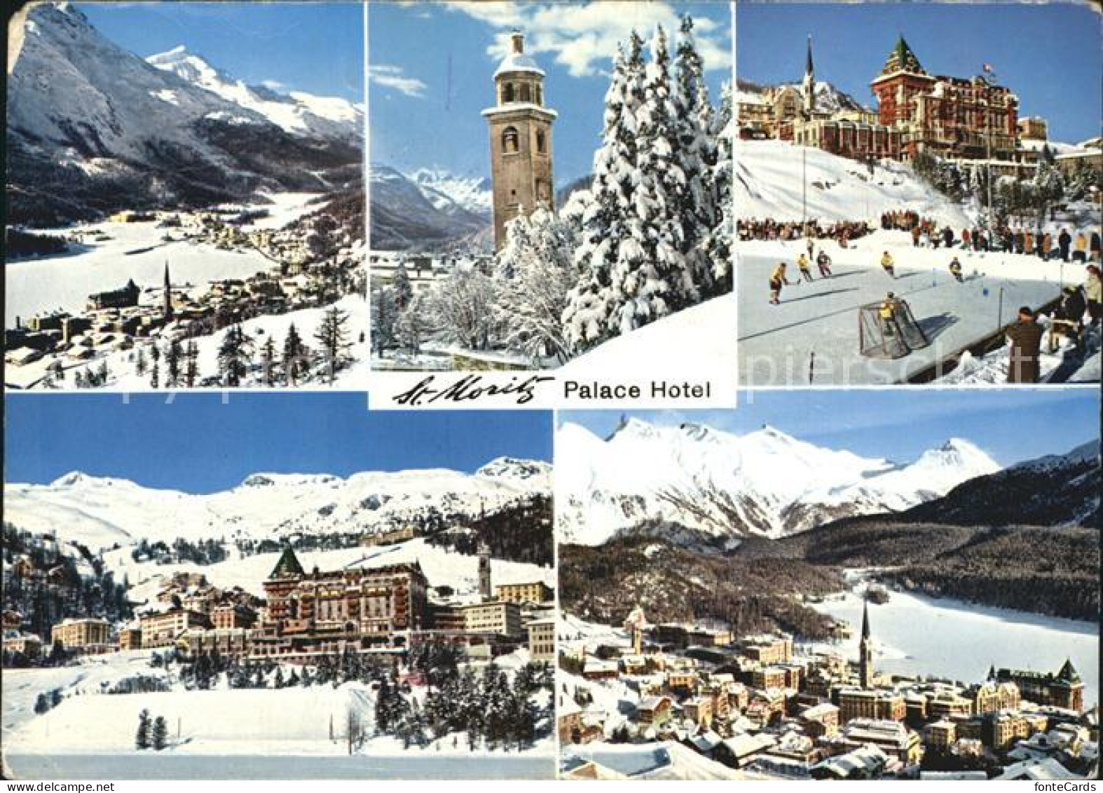 12467166 St Moritz GR Piz Corvatsch Bernina Gruppe Schiefer Turm Palace Hotel Ei - Other & Unclassified