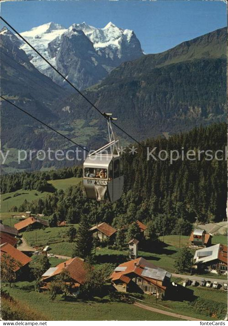 12467076 Wasserwendi Gondelbahn Hasliberg Kaeserstatt Wetterhorngruppe Wasserwen - Andere & Zonder Classificatie