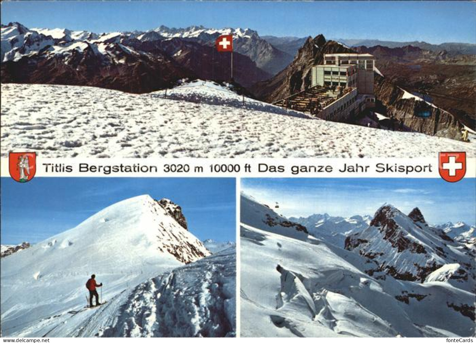 12466866 Titlis Engelberg Gletscherrestaurant Stand Alpengipfel Titlis Engelberg - Andere & Zonder Classificatie