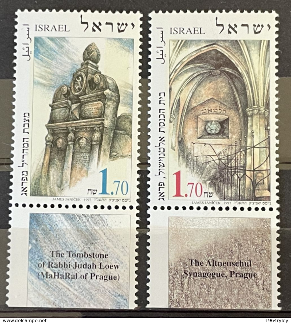 ISRAEL - MNH** - 1997 -  # 1424/1425 - Unused Stamps (with Tabs)