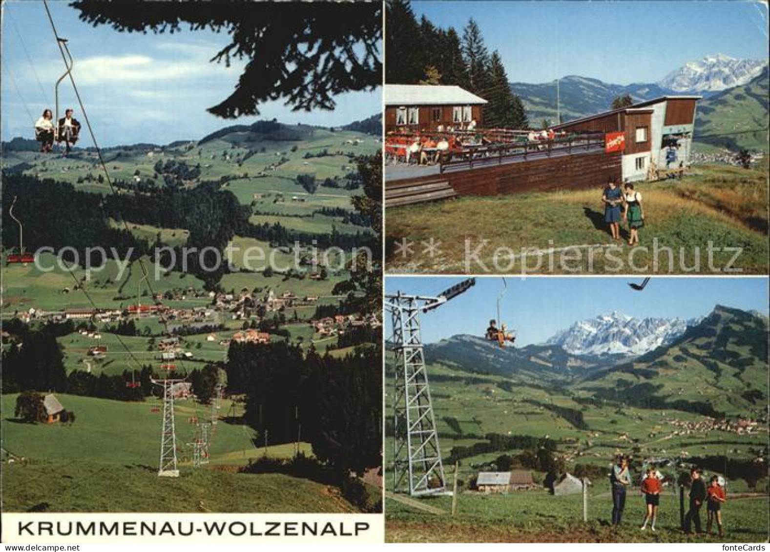 12459626 Krummenau SG Wolzenalp Sonnenterrasse Bergrestaurant Saentis Krummenau - Sonstige & Ohne Zuordnung