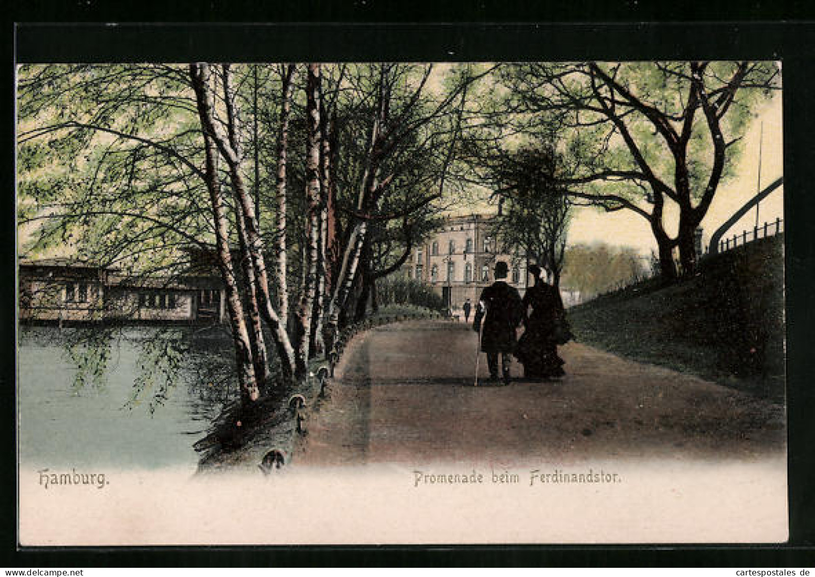 AK Hamburg, Promenade Beim Ferdinandstor  - Mitte