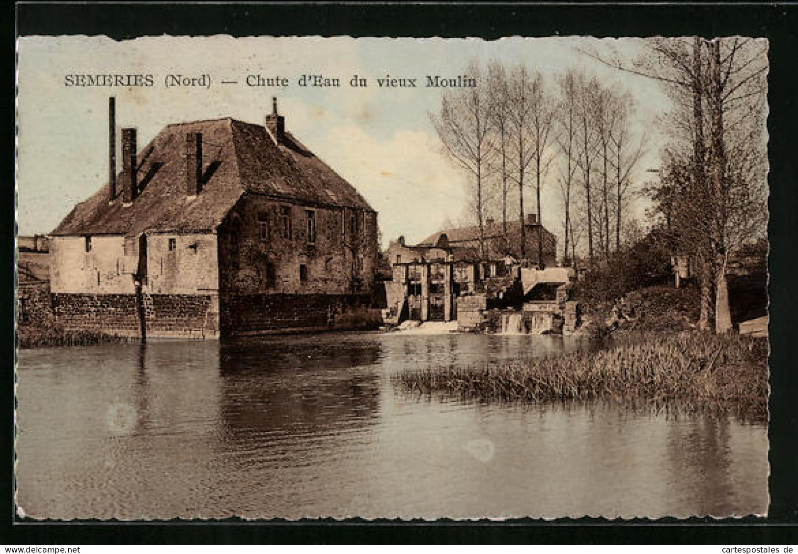 CPA Semeries, Chute D`Eau Du Vieux Moulin  - Andere & Zonder Classificatie