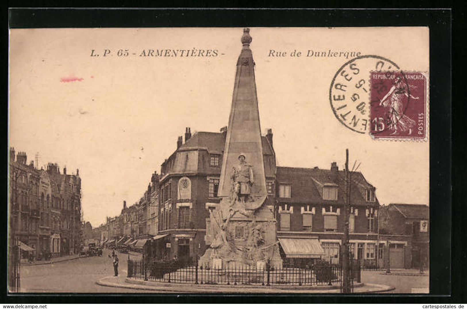 CPA Armentières, Rue De Dunkerque  - Dunkerque