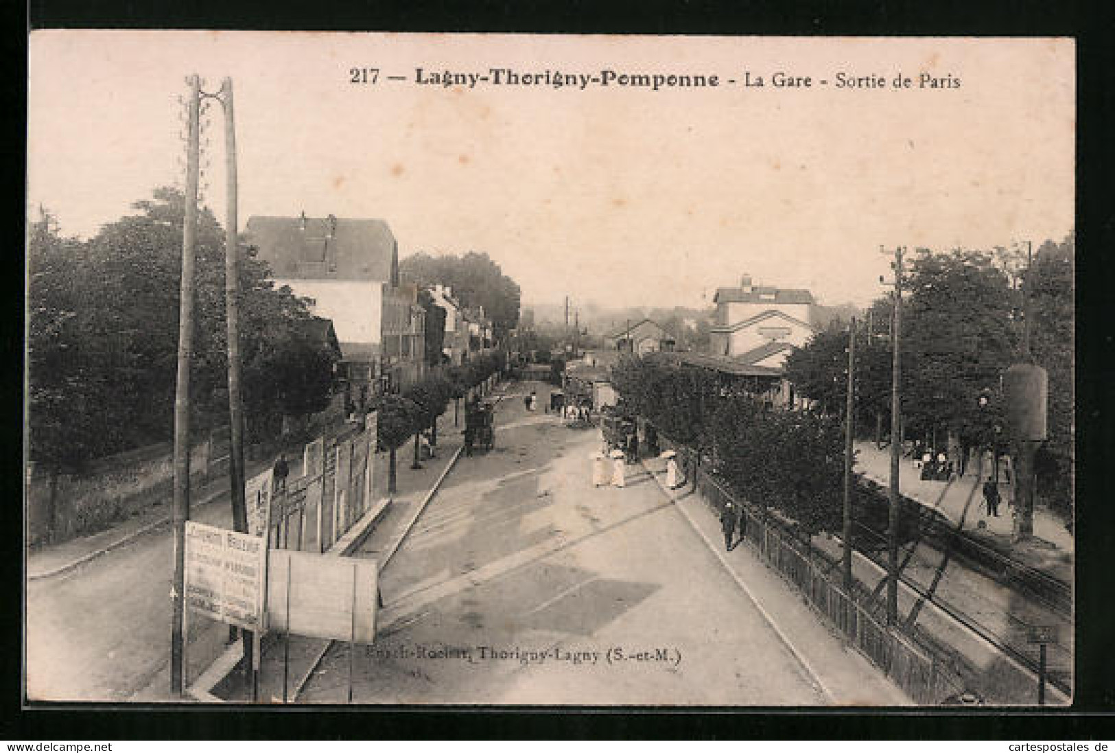 CPA Lagny-Thorigny-Pomponne, La Gare  - Otros & Sin Clasificación