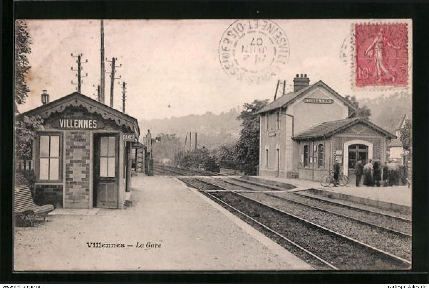 CPA Villennes, La Gare  - Other & Unclassified