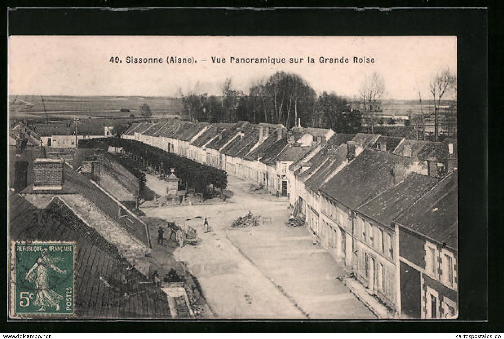 CPA Sissonne, Vue Panoramique Sur La Grande Roise  - Sissonne