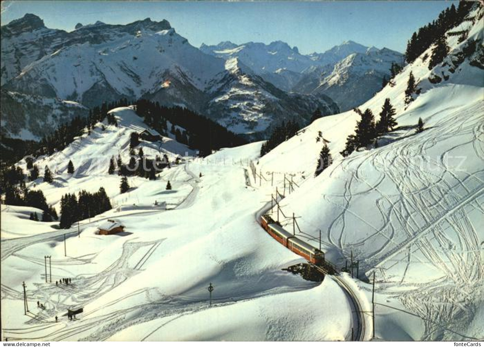 12453556 Villars Chesieres Col De Bretaye Mont Blanc Glacier Du Trient Et Dents  - Autres & Non Classés