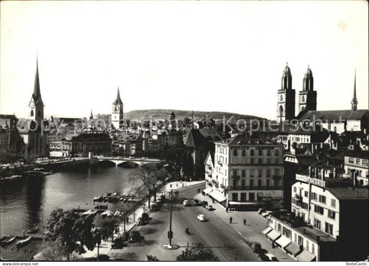 12439346 Zuerich ZH Altstadt Limmat Kirche Muenster Zuerich - Altri & Non Classificati