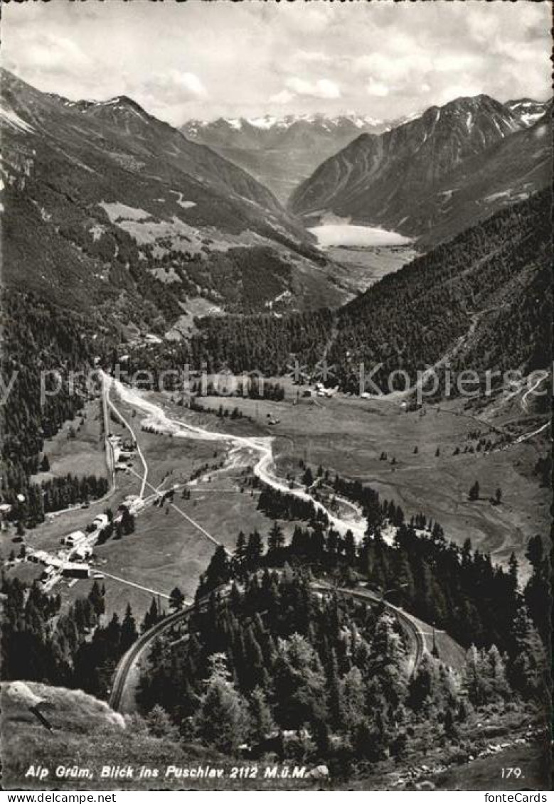 12430176 Alp Gruem Blick Ins Puschiav Alpenpanorama Alp Gruem - Sonstige & Ohne Zuordnung