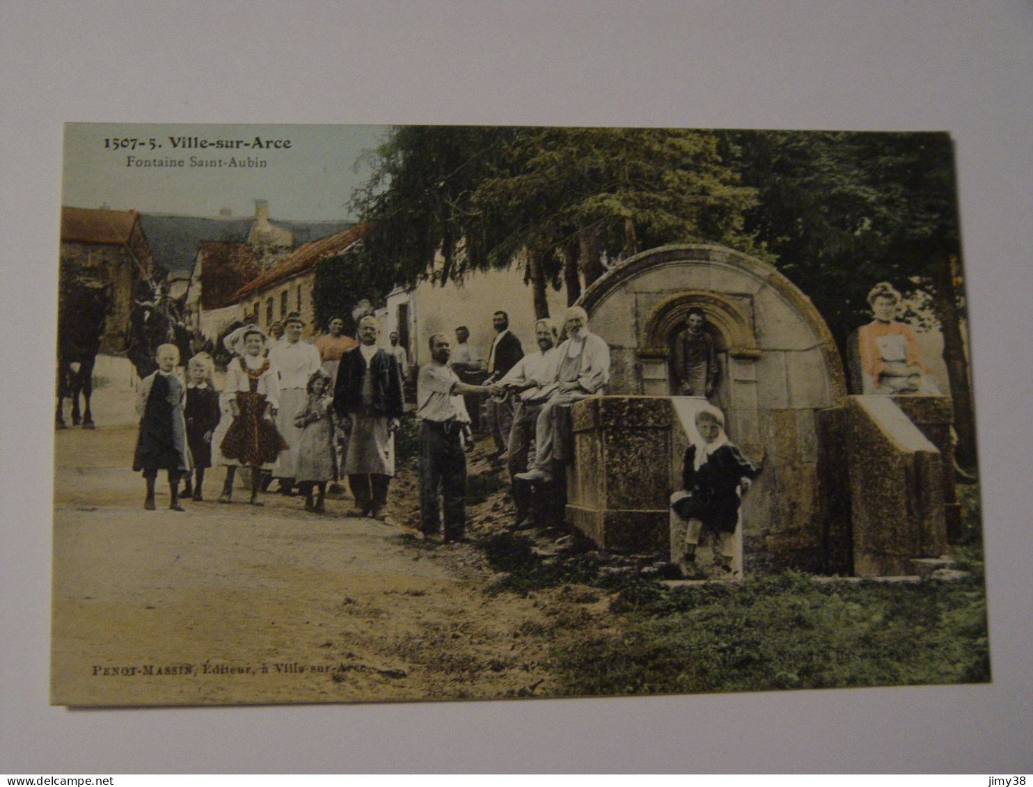 AUBE-VILLE SUR ARCE-1507-5-FONTAINE SAINT AUBIN ANIMEE - Sonstige & Ohne Zuordnung