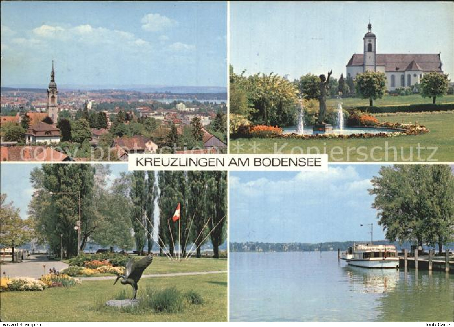 12403166 Kreuzlingen TG Hafen Klosterkirche Sankt Ulrich Kreuzlingen - Sonstige & Ohne Zuordnung