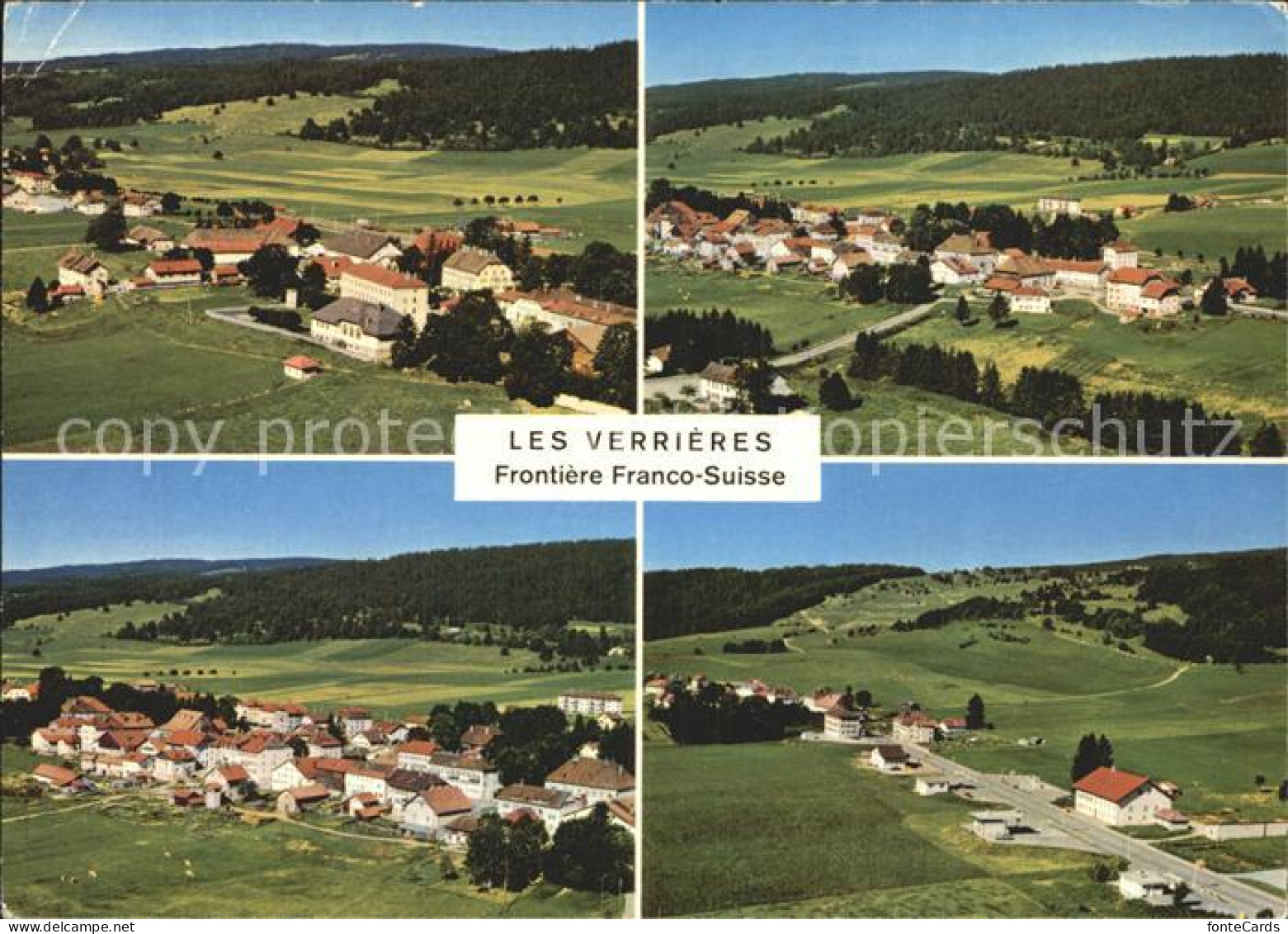 12381656 Les Verrieres Grenzen Frankreich Schweiz Les Verrieres - Andere & Zonder Classificatie