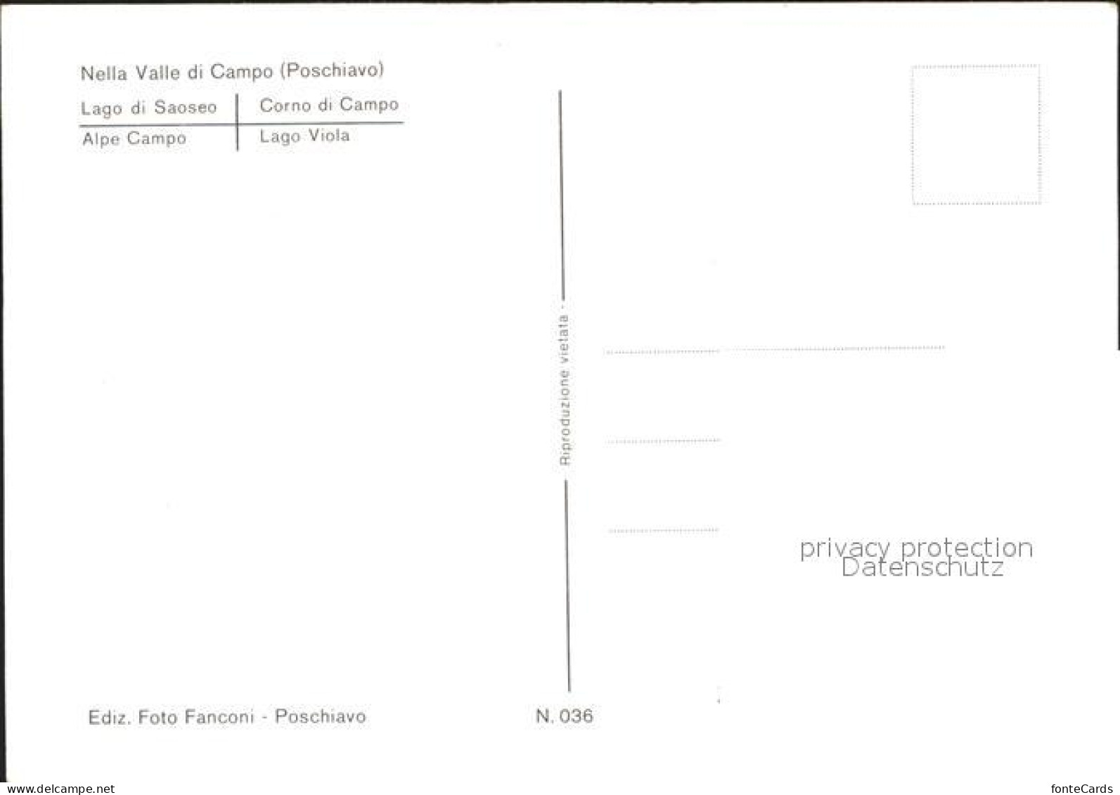12371306 Poschiavo Lago Saoseo Corno Campo Alpe Campo Lago Viola Poschiavo - Other & Unclassified