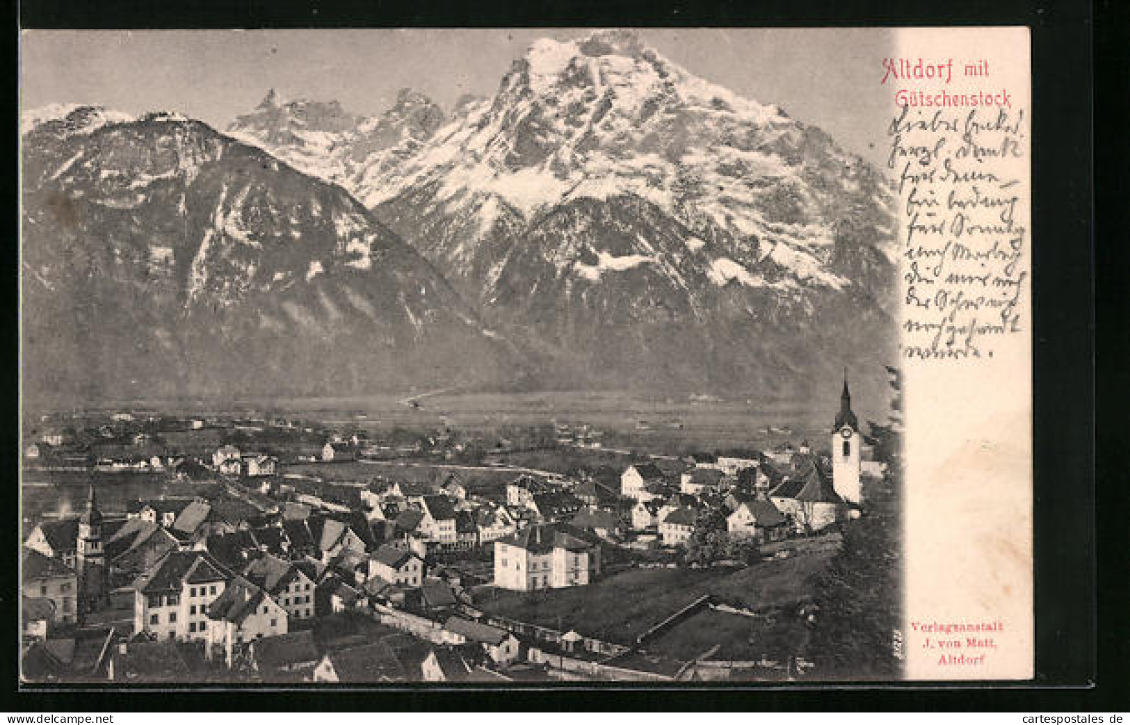 AK Altdorf, Ortsansicht Mit Bergpanorama  - Altdorf