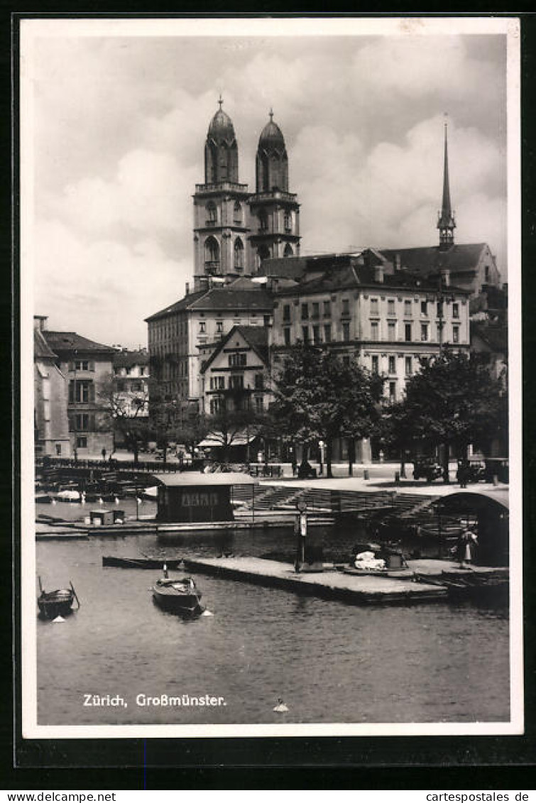 AK Zürich, Blick Zum Grossmünster  - Other & Unclassified