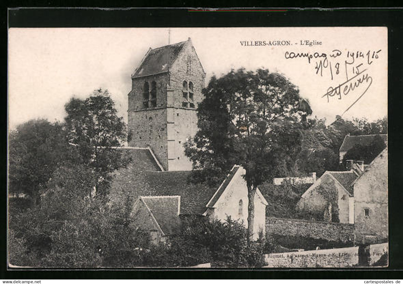 CPA Villers-Agron, L`Eglise  - Autres & Non Classés