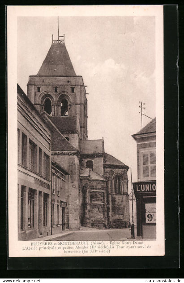 CPA Bruyères-et-Montbérault, Eglise Notre-Dame  - Sonstige & Ohne Zuordnung