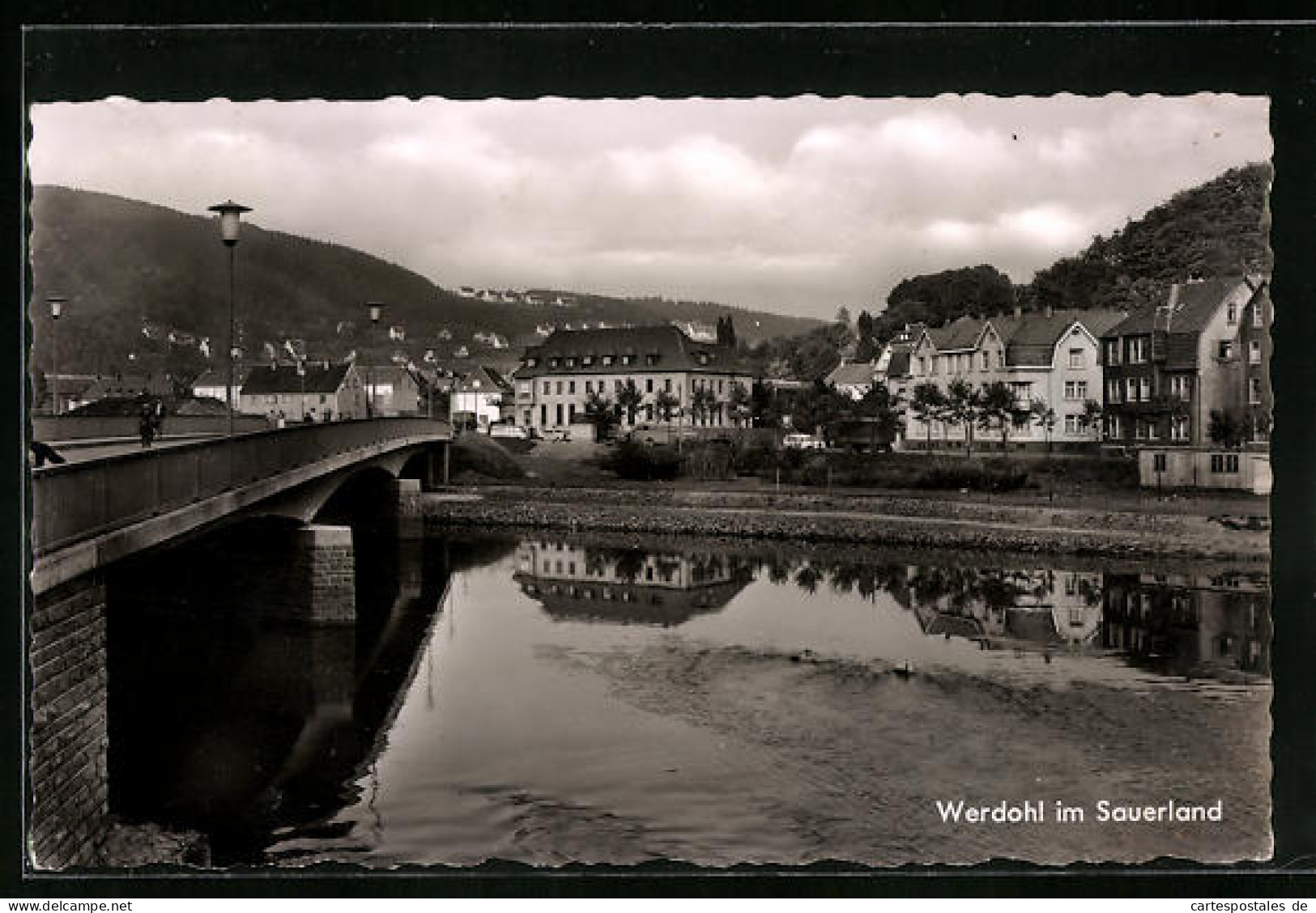 AK Werdohl /Sauerland, Ortsansicht Mit Brücke  - Werdohl