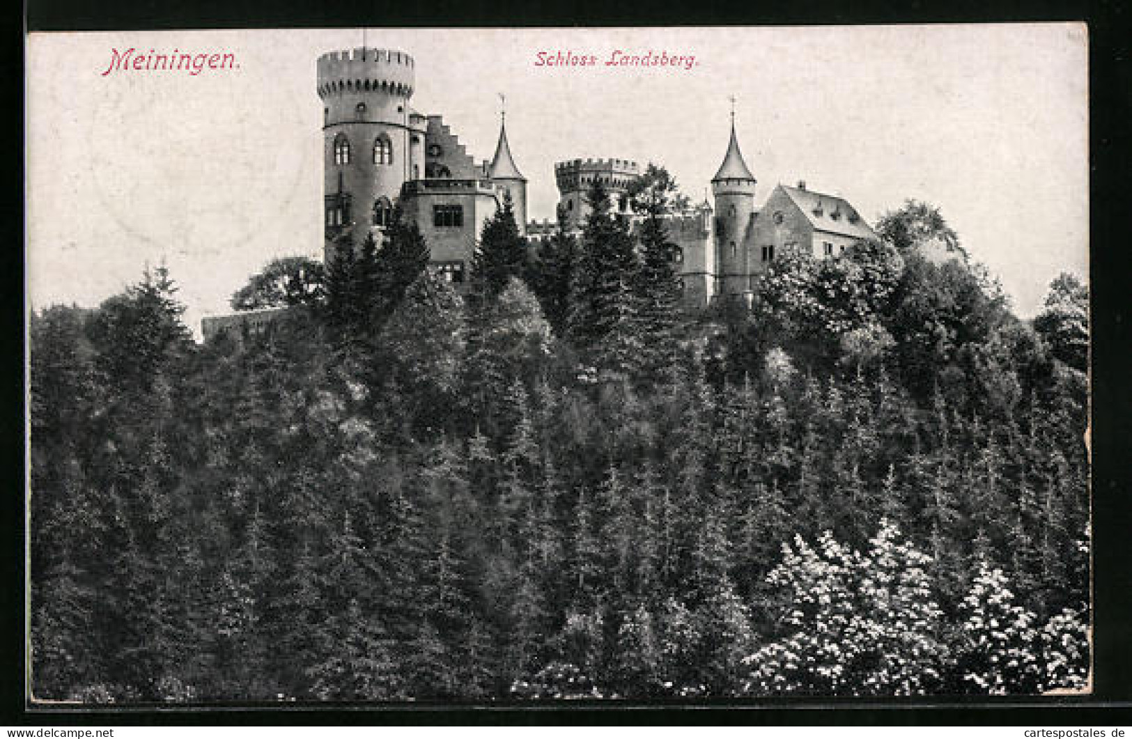 AK Meiningen, Schloss Landsberg Mit Wald  - Meiningen