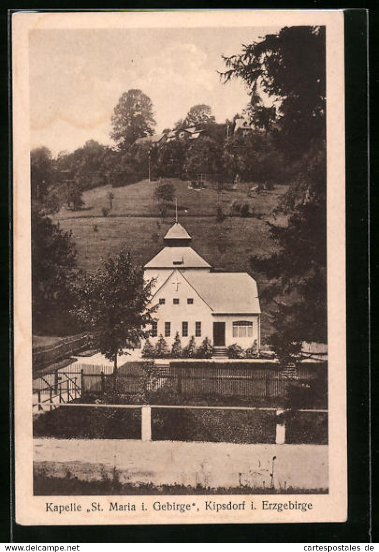 AK Kipsdorf I. Erzgebirge, Kapelle St. Maria I. Gebirge  - Kipsdorf