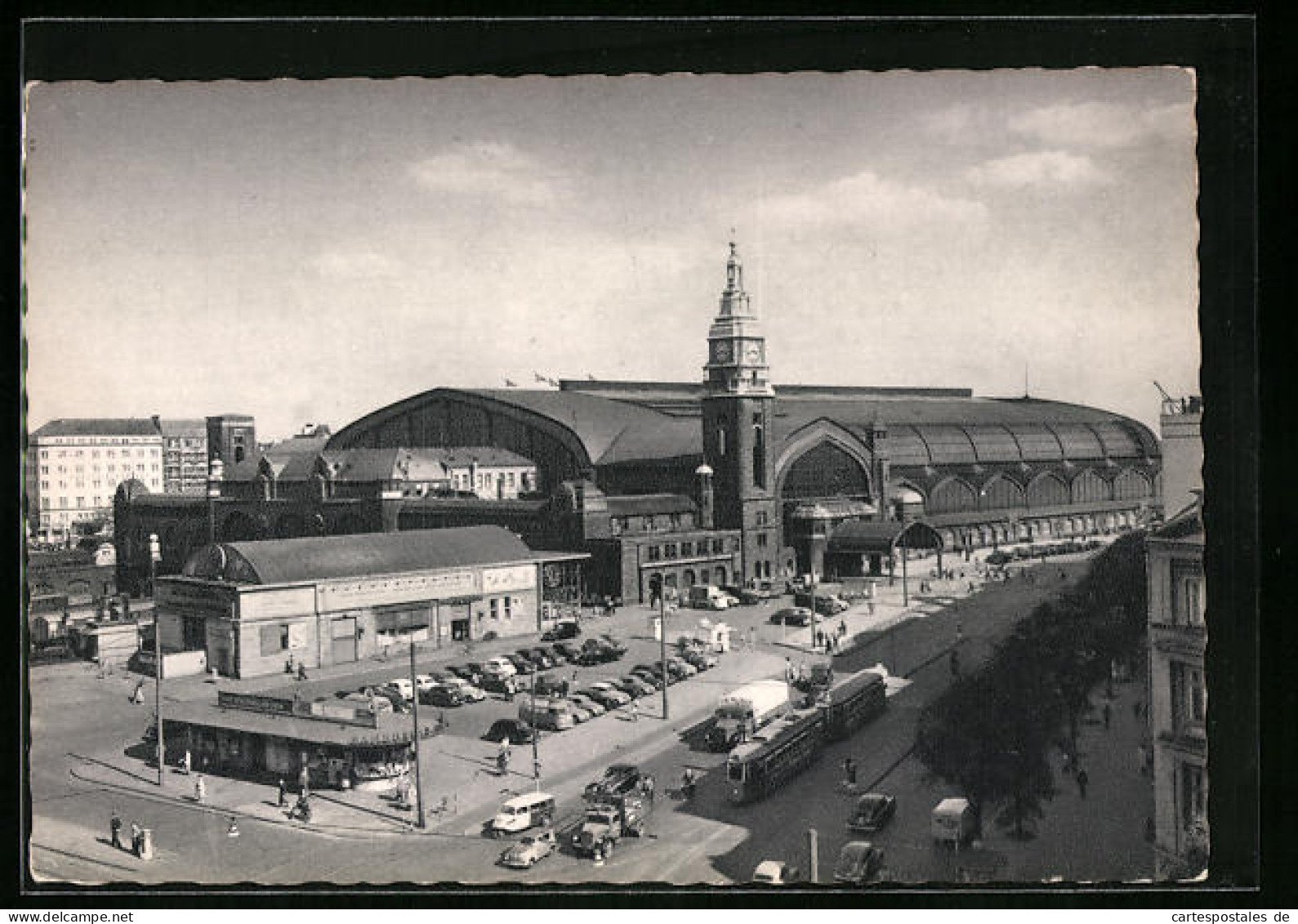 AK Hamburg-St.Georg, Hauptbahnhof Aus Der Vogelschau  - Mitte