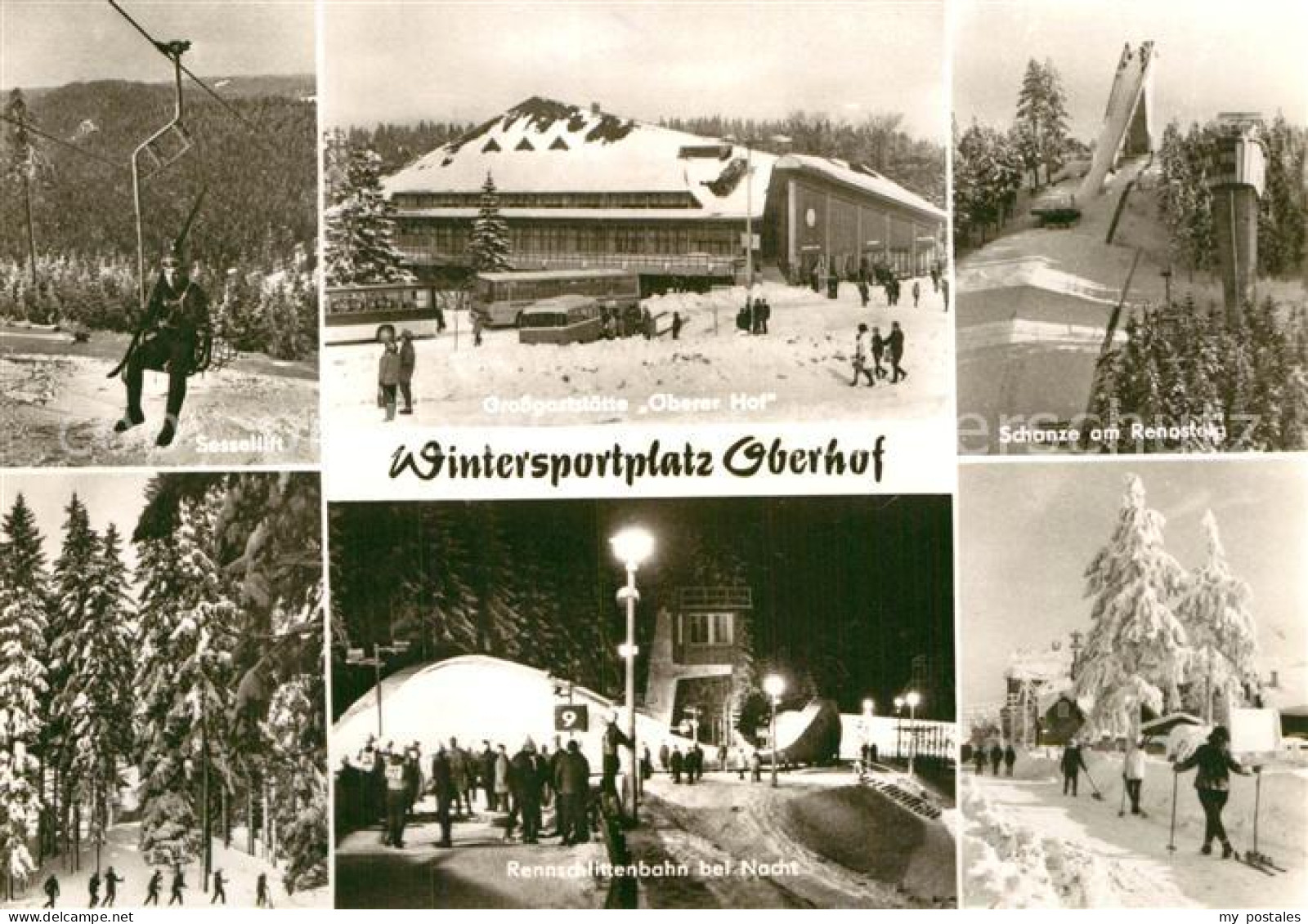 72972395 Oberhof Thueringen Schanze Grossgaststaette Oberer Hof Sesselbahn Oberh - Oberhof