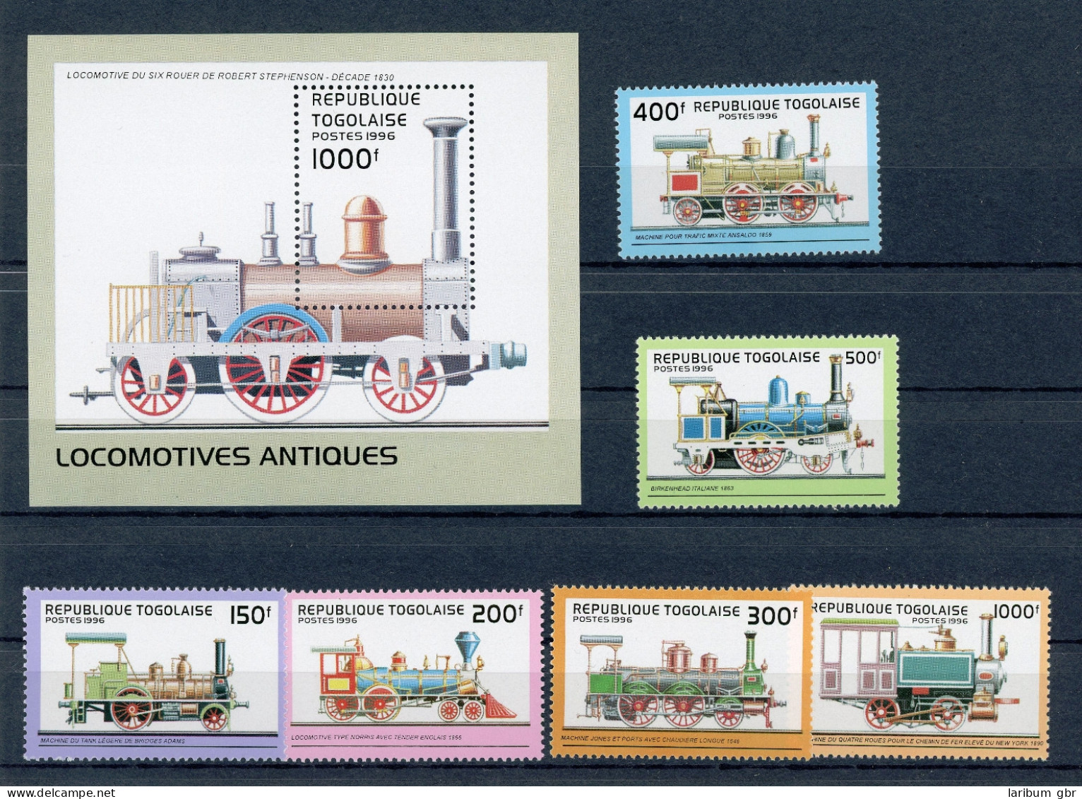 Togo 2487-2492 + Block 402 Postfrisch Eisenbahn #IU785 - Togo (1960-...)