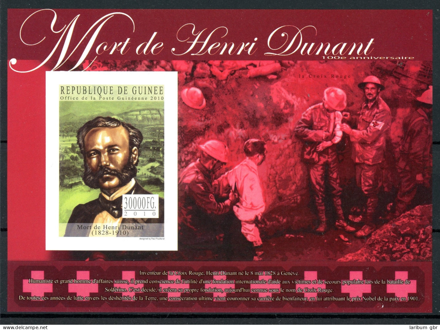 Guinea Block 1849 B Postfrisch Henri Dunant #HD198 - Guinee (1958-...)