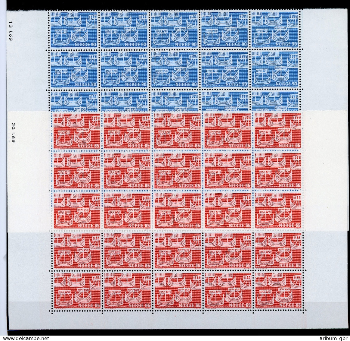 Norwegen 579-580 Postfrisch Schiffe #IF525 - Otros & Sin Clasificación