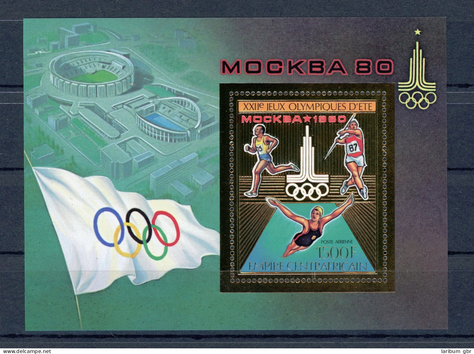 Zentralafrika Block 66 A Postfrisch Olympiade 1980 #JG653 - Zentralafrik. Republik