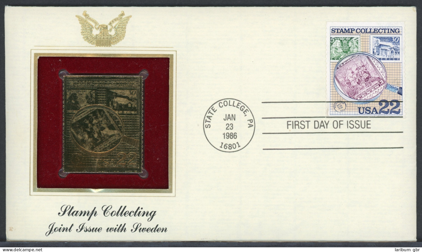 USA Goldmarke 1785 Ersttagesbrief/FDC #HD286 - Other & Unclassified