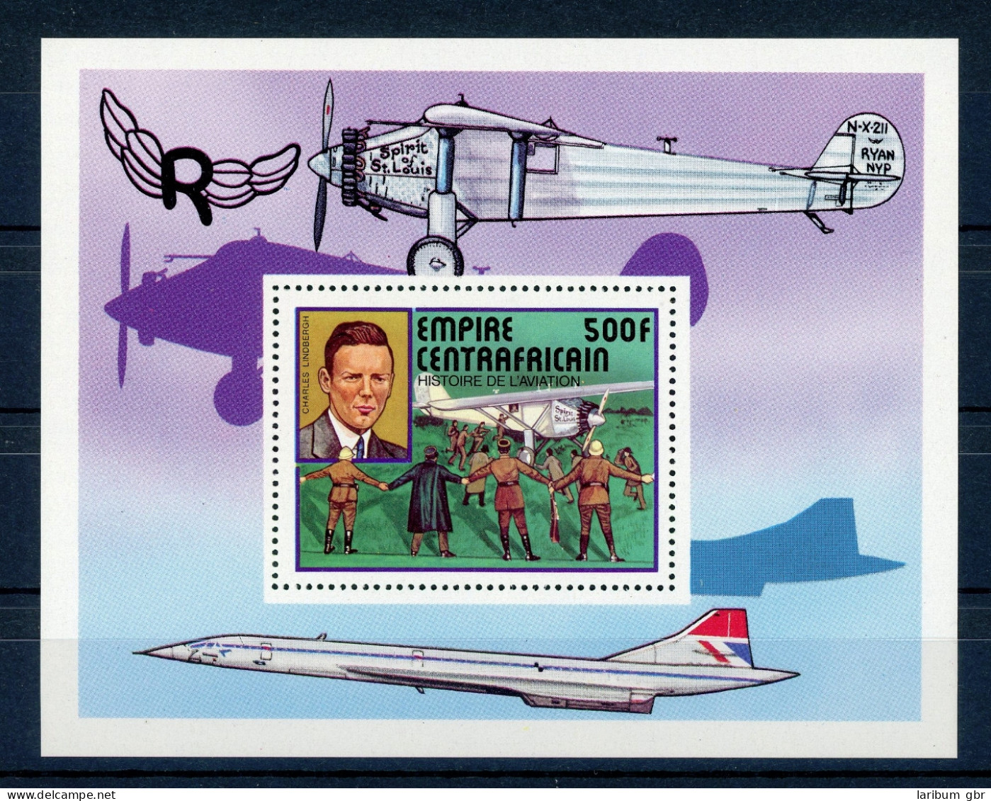 Zentralafrika Block 19 Postfrisch Flugzeuge #GI055 - Zentralafrik. Republik