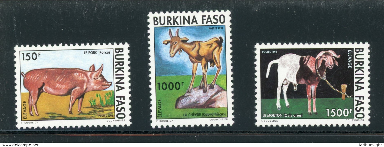 Burkina Faso 1323-1325 Postfrisch Tiere #IN328 - Burkina Faso (1984-...)