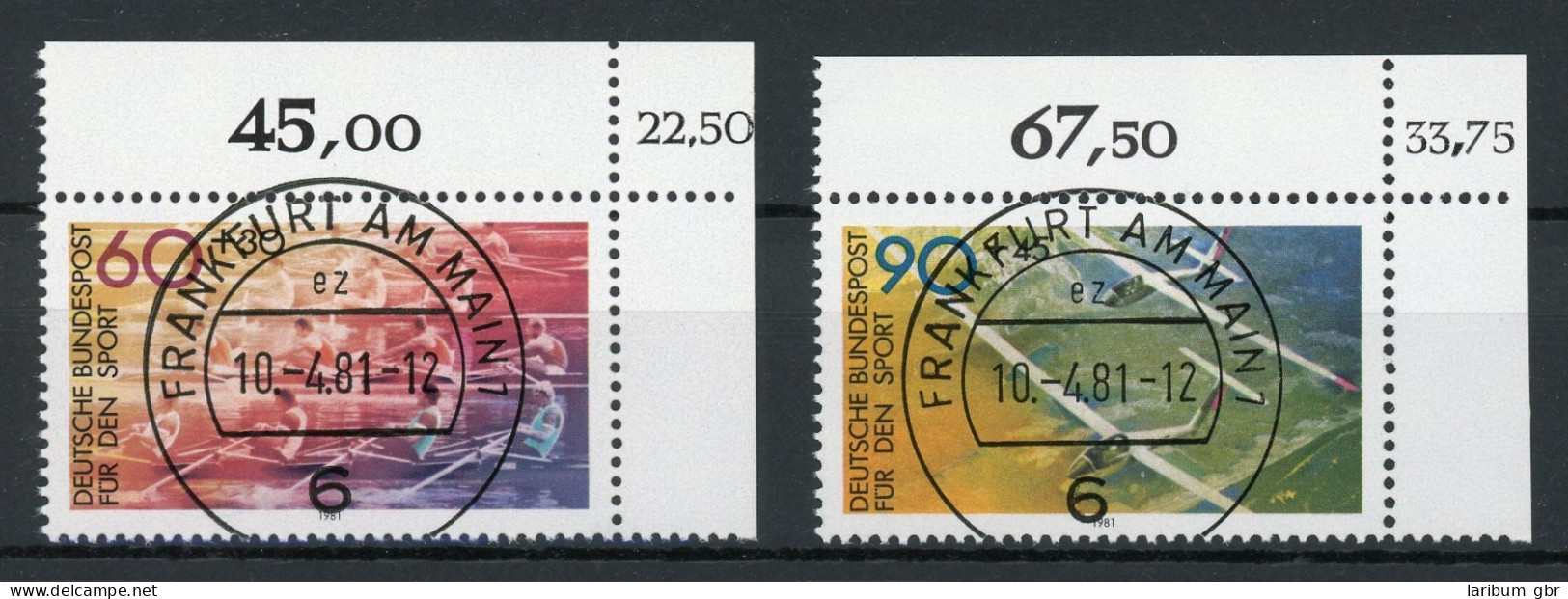 Bund 1094-1095 KBWZ Gestempelt Frankfurt #IU621 - Used Stamps