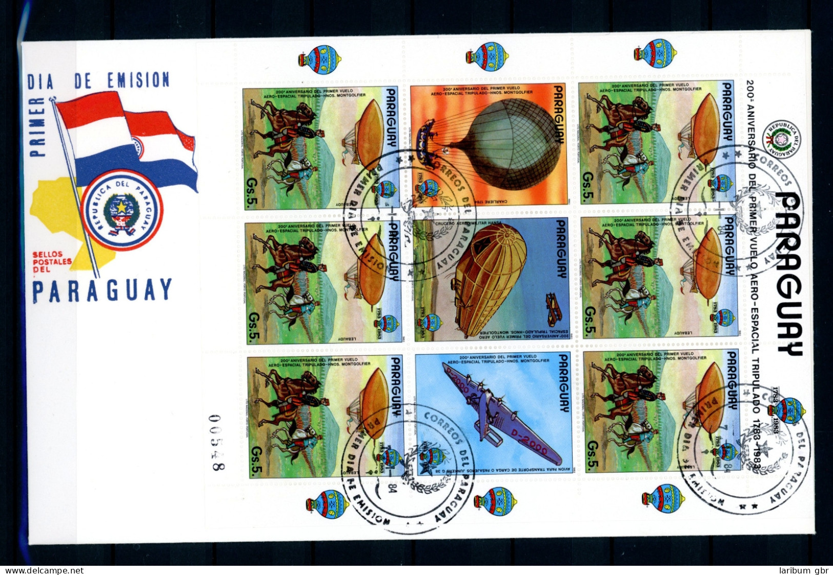 Paraguay 3704 Zeppelin Ersttagesbrief/FDC #GO650 - Paraguay