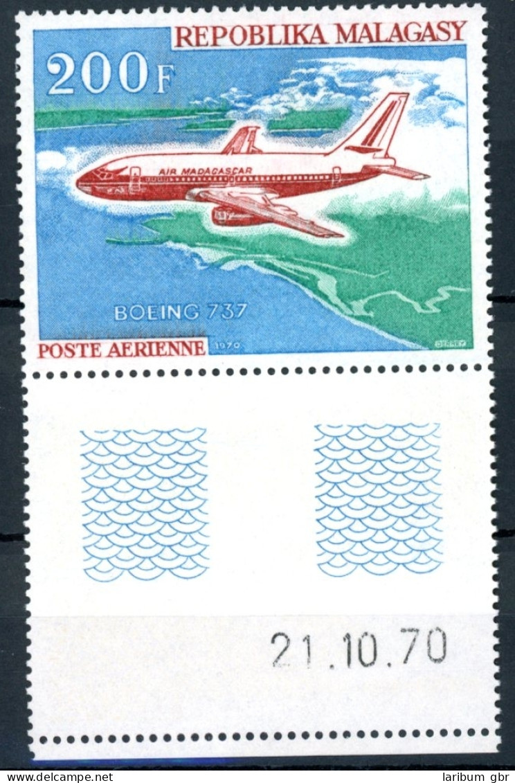 Madagaskar Unterrand, Druckdatum 624 Postfrisch Flugzeuge #GI137 - Madagascar (1960-...)