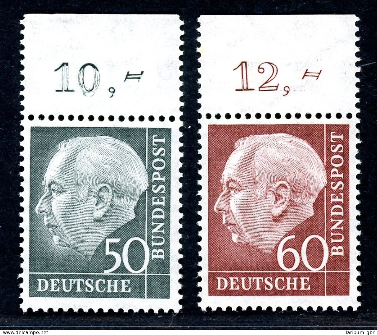 Bund 189-190 Oberrand Postfrisch Kurzbefund #GJ399 - Sonstige & Ohne Zuordnung