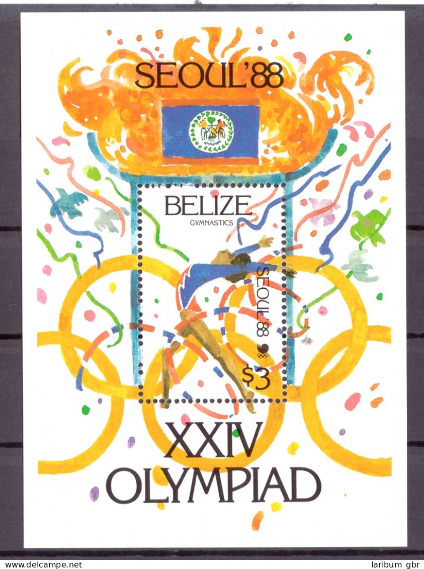 Belize Block 96 Postfrisch Olympiade 1988 Seoul #HL115 - Belice (1973-...)